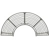 Banc d'arbre de jardin Demi-rond 160 cm Acier 