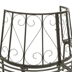 Banc d'arbre de jardin Demi-rond 160 cm Acier 