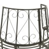 Banc d'arbre de jardin Demi-rond 160 cm Acier 