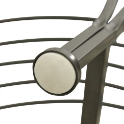 Banc d'arbre de jardin Demi-rond 160 cm Acier 