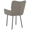Chaises à manger lot de 2 Gris clair Velours 