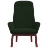 Chaise de relaxation Vert foncé Velours 