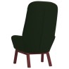 Chaise de relaxation Vert foncé Velours 