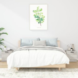 Tables de chevet 2 pcs Sonoma gris 40x39x40 cm 