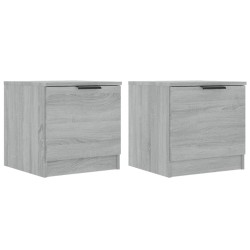 Tables de chevet 2 pcs Sonoma gris 40x39x40 cm 