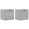 Tables de chevet 2 pcs Sonoma gris 40x39x40 cm 