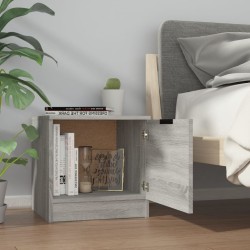 Tables de chevet 2 pcs Sonoma gris 40x39x40 cm 