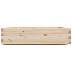 Jardinière 100x100x26,5 cm bois de pin massif 