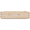 Jardinière 100x100x26,5 cm bois de pin massif 