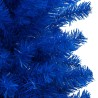 Arbre de Noël artificiel pré-éclairé et boules bleu 120 cm PVC 