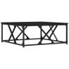 Table basse noir 70x70x30 cm bois d'ingénierie 