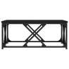 Table basse noir 70x70x30 cm bois d'ingénierie 