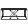 Table basse noir 70x70x30 cm bois d'ingénierie 