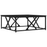 Table basse noir 70x70x30 cm bois d'ingénierie 