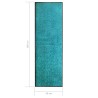 Paillasson lavable Cyan 60x180 cm 