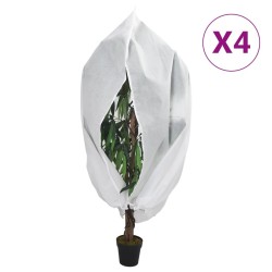 Housses de protection pour plantes avec fermeture éclair 4 pcs 