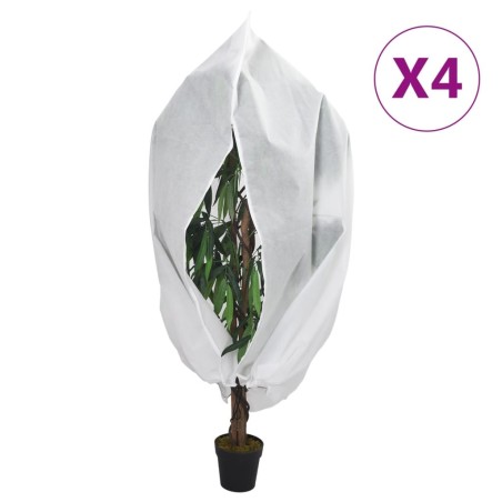 Housses de protection pour plantes avec fermeture éclair 4 pcs 