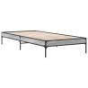 Cadre de lit sans matelas sonoma gris 75x190 cm 