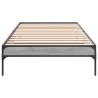 Cadre de lit sans matelas sonoma gris 75x190 cm 