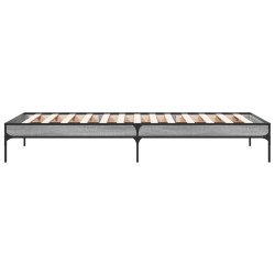 Cadre de lit sans matelas sonoma gris 75x190 cm 