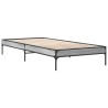 Cadre de lit sans matelas sonoma gris 75x190 cm 