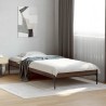 Cadre de lit sans matelas chêne marron 75x190 cm 