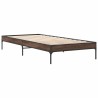 Cadre de lit sans matelas chêne marron 75x190 cm 