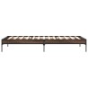 Cadre de lit sans matelas chêne marron 75x190 cm 