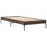 Cadre de lit sans matelas chêne marron 75x190 cm 