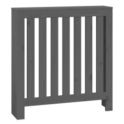 Cache-radiateur Gris 79,5x19x84 cm Bois massif de pin 