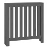 Cache-radiateur Gris 79,5x19x84 cm Bois massif de pin 