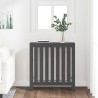 Cache-radiateur Gris 79,5x19x84 cm Bois massif de pin 