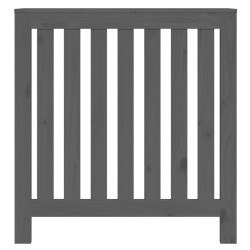 Cache-radiateur Gris 79,5x19x84 cm Bois massif de pin 
