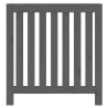 Cache-radiateur Gris 79,5x19x84 cm Bois massif de pin 
