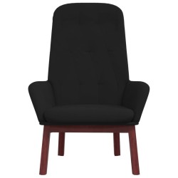 Chaise de relaxation Noir Velours 