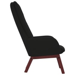 Chaise de relaxation Noir Velours 