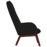 Chaise de relaxation Noir Velours 