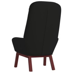 Chaise de relaxation Noir Velours 