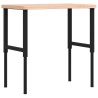 Établi 100x(55-60)x(73-99,5) cm bois massif de hêtre 