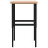 Établi 100x(55-60)x(73-99,5) cm bois massif de hêtre 