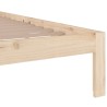 Cadre de lit sans matelas bois massif 140x200 cm 
