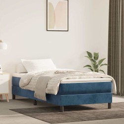 Matelas de lit à ressorts ensachés 90x220x20 cm velours 