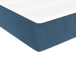 Matelas de lit à ressorts ensachés 90x220x20 cm velours 