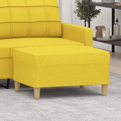 Repose-pied Jaune clair 70x55x41 cm Tissu 