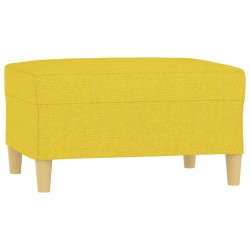 Repose-pied Jaune clair 70x55x41 cm Tissu 