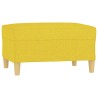 Repose-pied Jaune clair 70x55x41 cm Tissu 