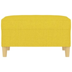 Repose-pied Jaune clair 70x55x41 cm Tissu 