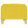 Repose-pied Jaune clair 70x55x41 cm Tissu 