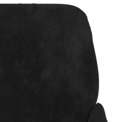 Banc Noir 108x79x79 cm Velours 