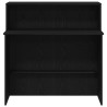 Bureau de réception noir 100x50x103,5 cm bois d'ingénierie 